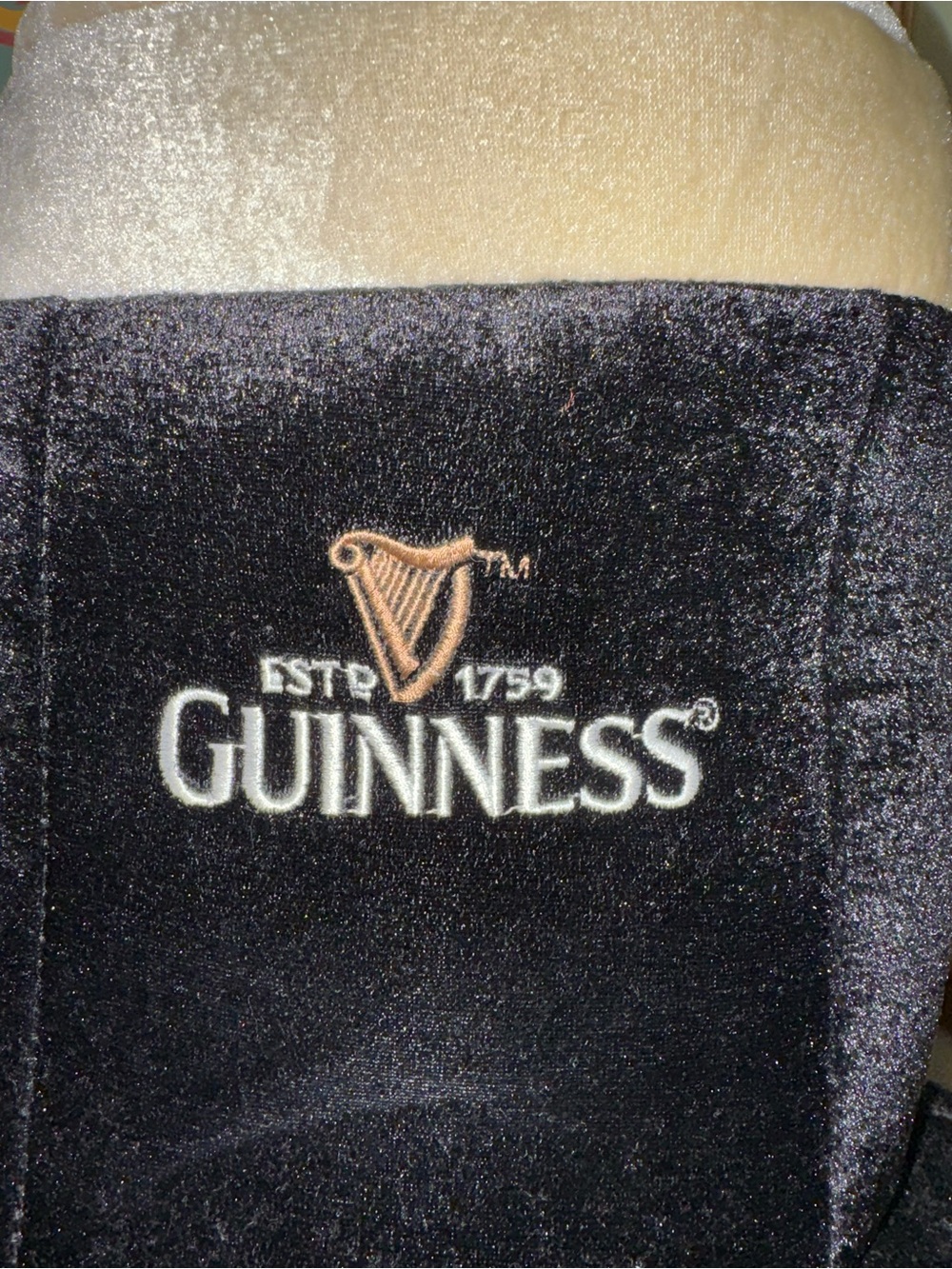 Guinness Black plush hat